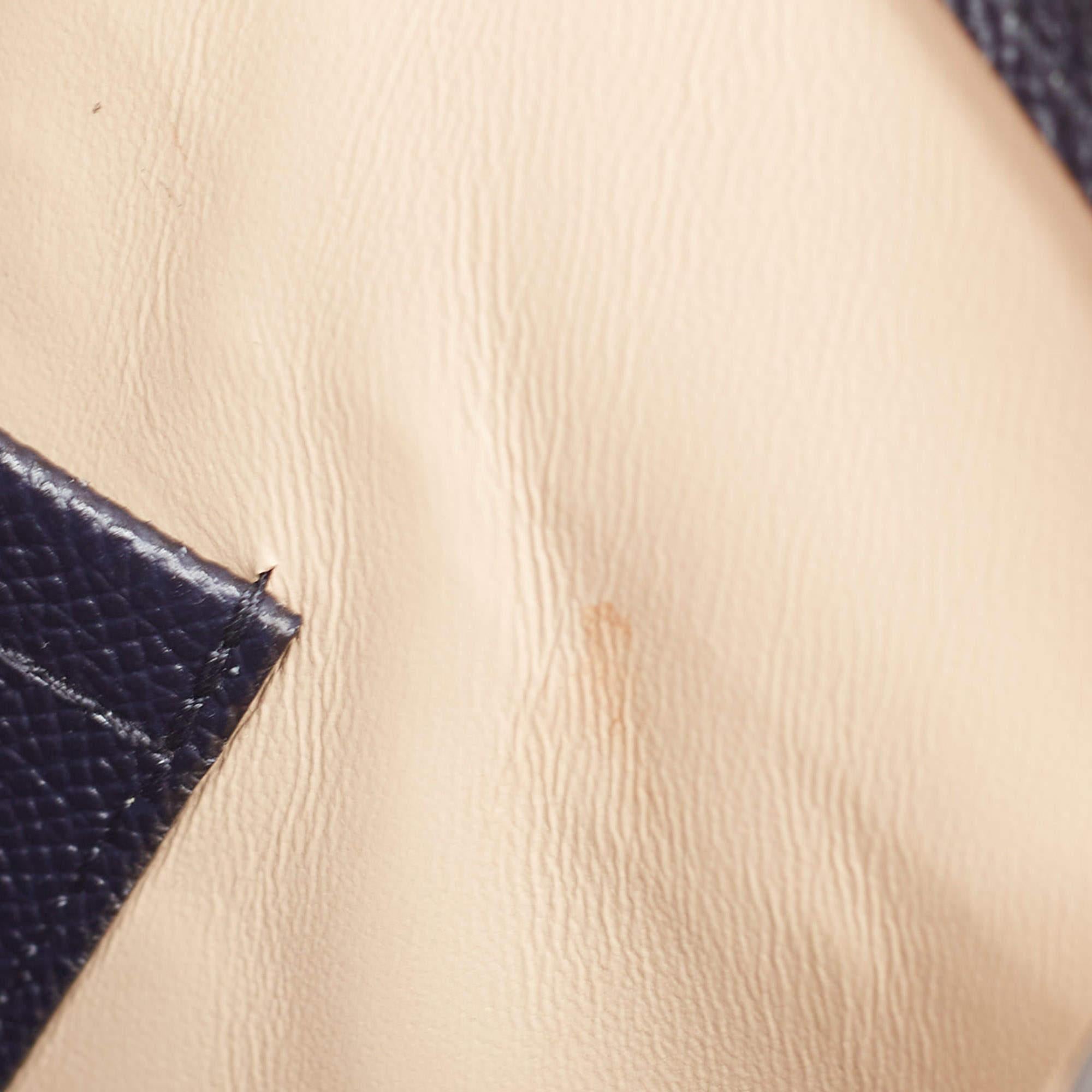 Louis Vuitton Damier Monogramm Segeltuch LV Pop Trunk Clutch Bag im Angebot 2