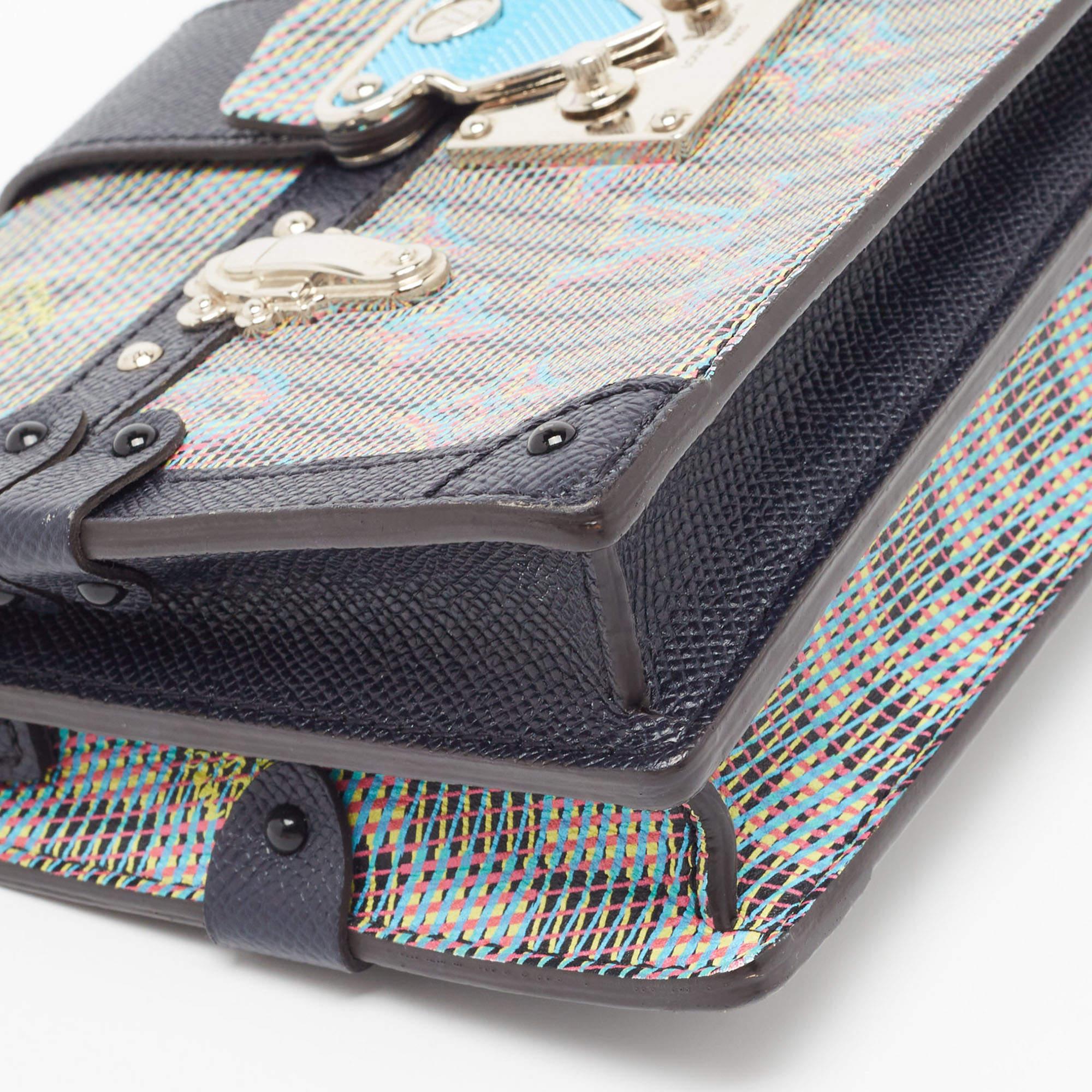 Louis Vuitton Damier Monogramm Segeltuch LV Pop Trunk Clutch Bag im Angebot 3