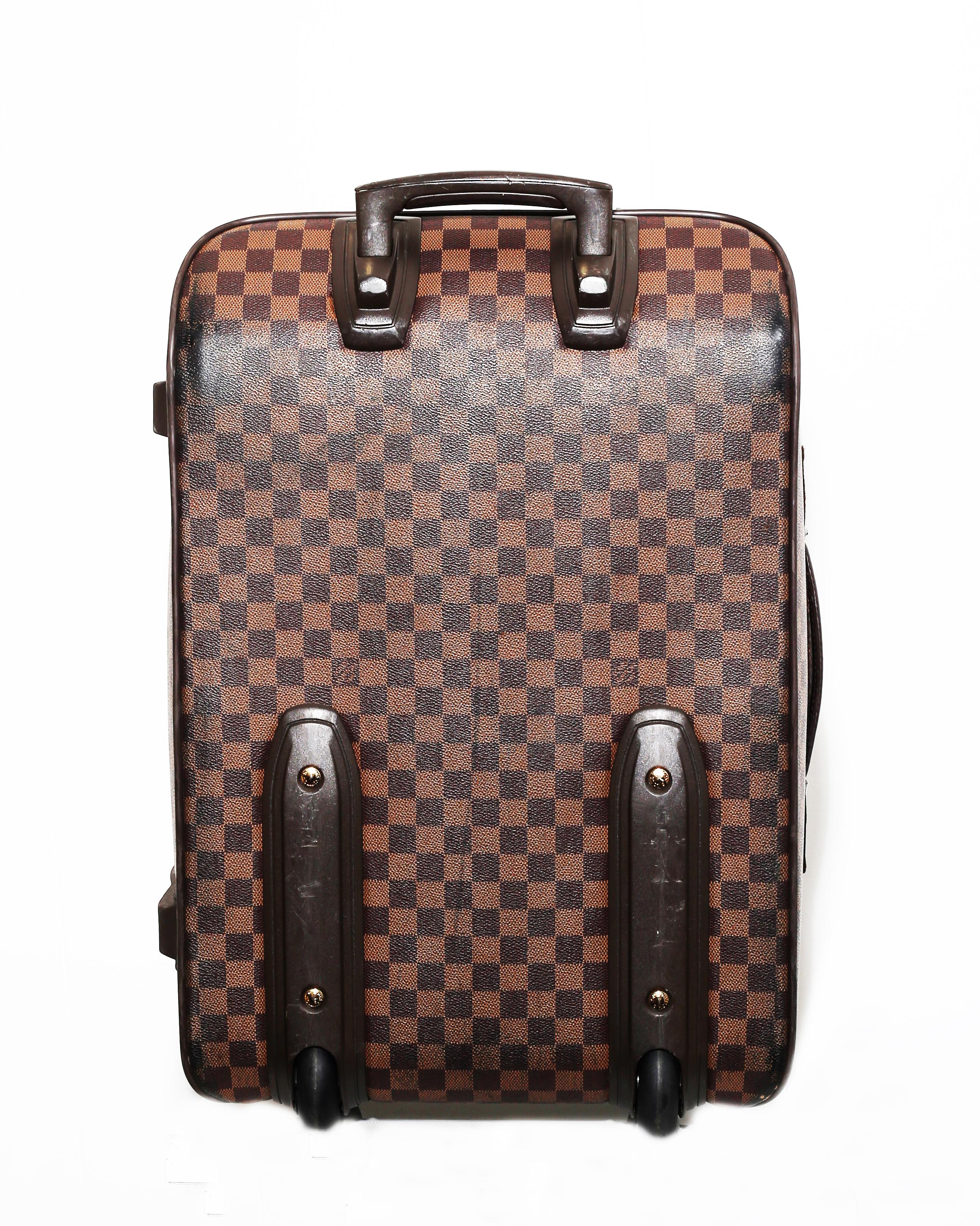 Women's or Men's Louis Vuitton Damier Pégase 55 Travel Trolley Bag  Luggage For Sale