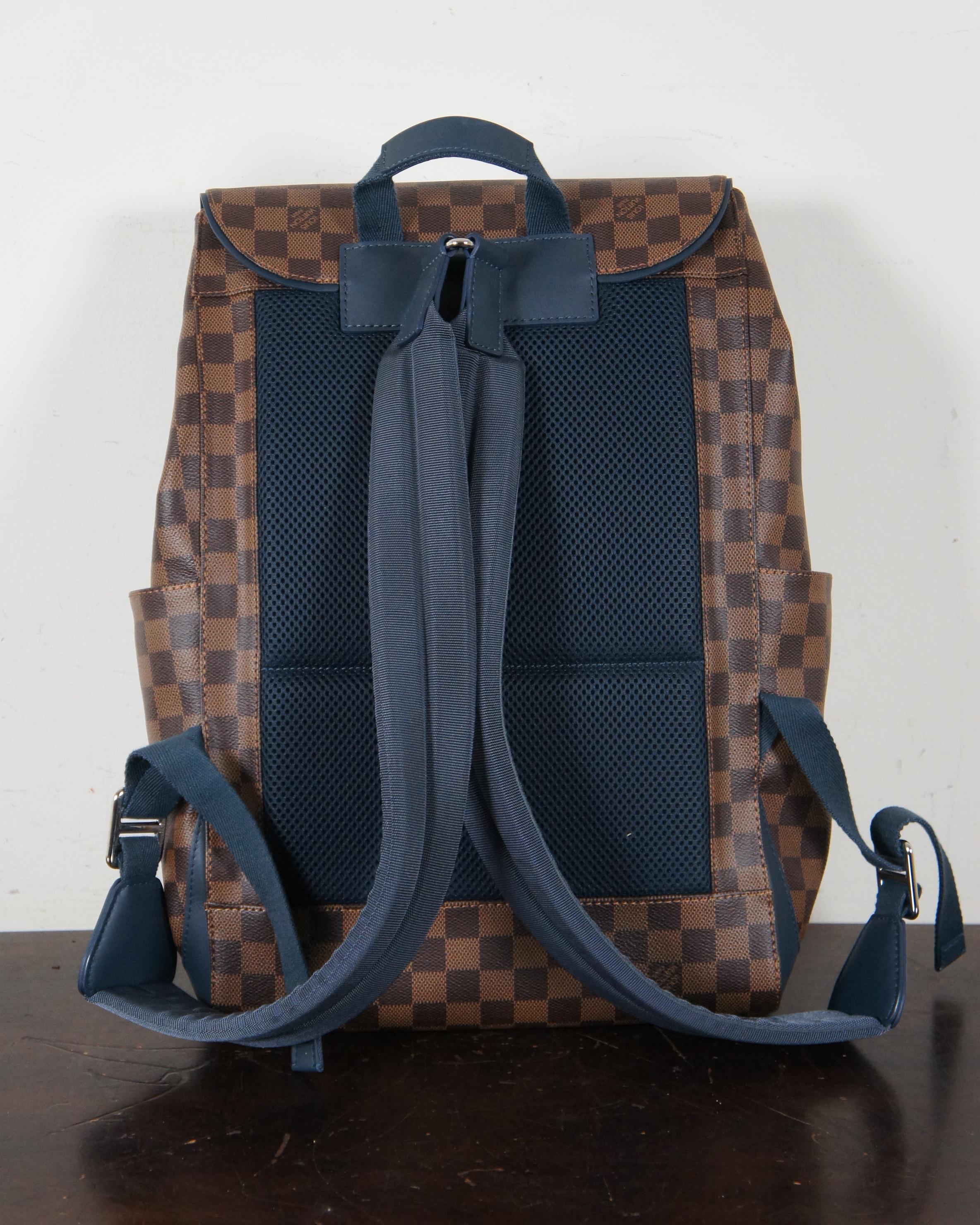 Louis Vuitton Damier Runner Backpack Shoulder Bag Tote Ebene Canvas N41377 In Excellent Condition In Dayton, OH