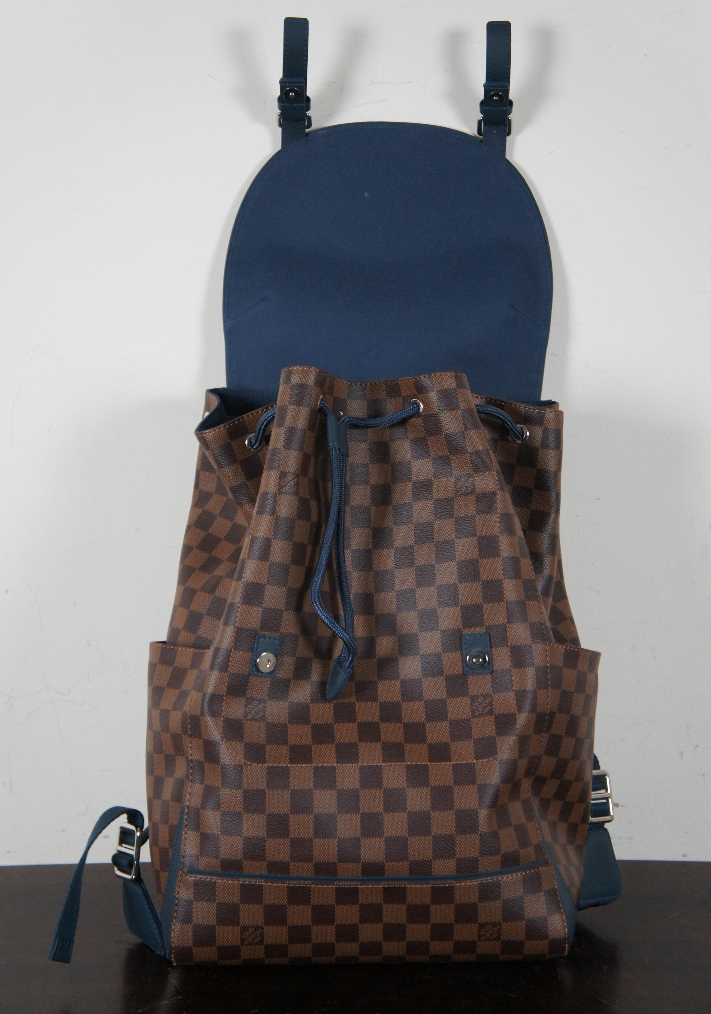 20th Century Louis Vuitton Damier Runner Backpack Shoulder Bag Tote Ebene Canvas N41377