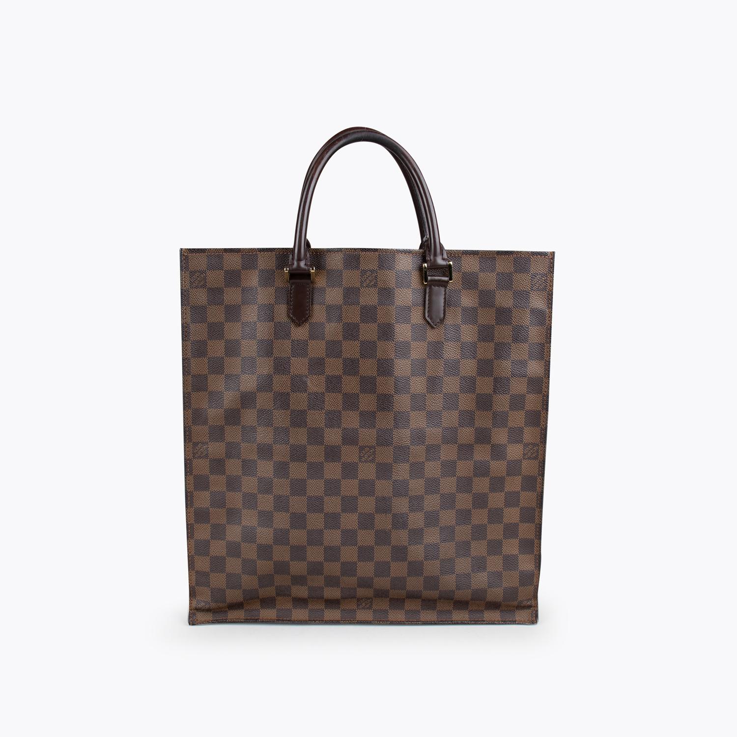 Black Louis Vuitton Damier Sac Plat Bag