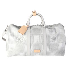 Louis Vuitton Damier Salt Canvas Keepall Bandoulière 50