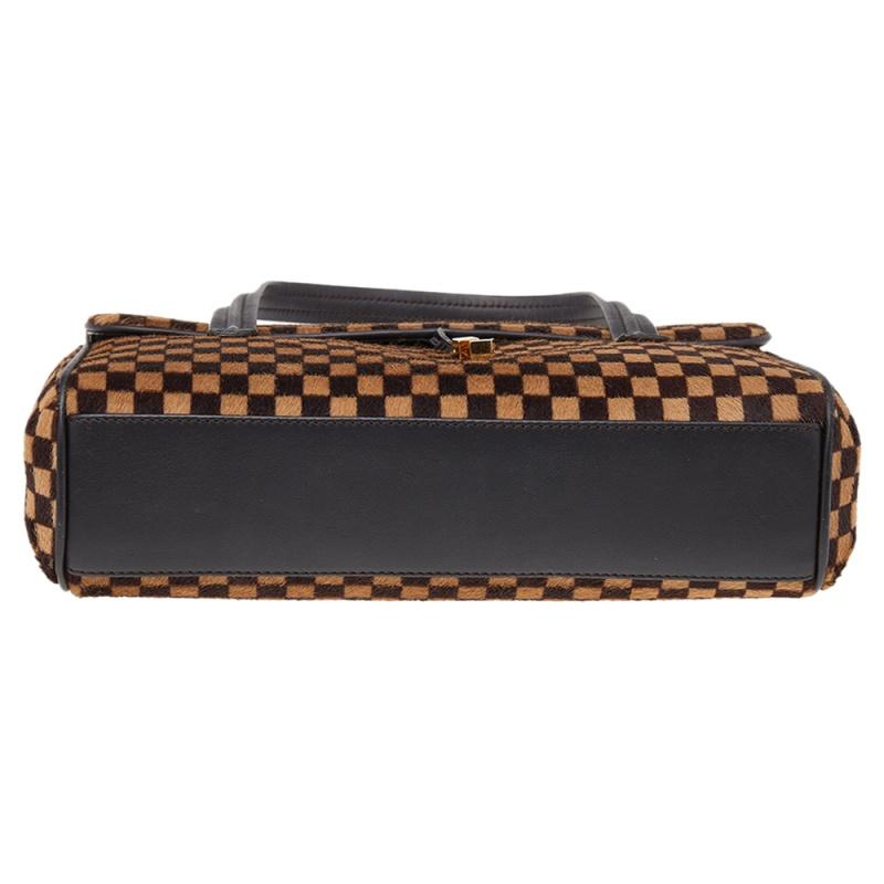 Louis Vuitton Damier Sauvage Calfhair Limited Edition Lionne Spawn Bag In Good Condition In Dubai, Al Qouz 2