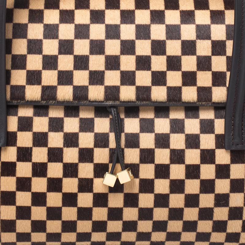 Louis Vuitton Damier Sauvage Calfhair Limited Edition Lionne Spawn Bag In Good Condition In Dubai, Al Qouz 2
