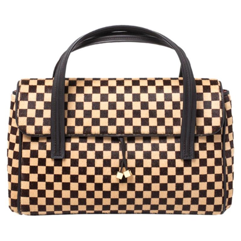 Louis Vuitton Damier Sauvage Calfhair Limited Edition Lionne Spawn Bag at  1stDibs