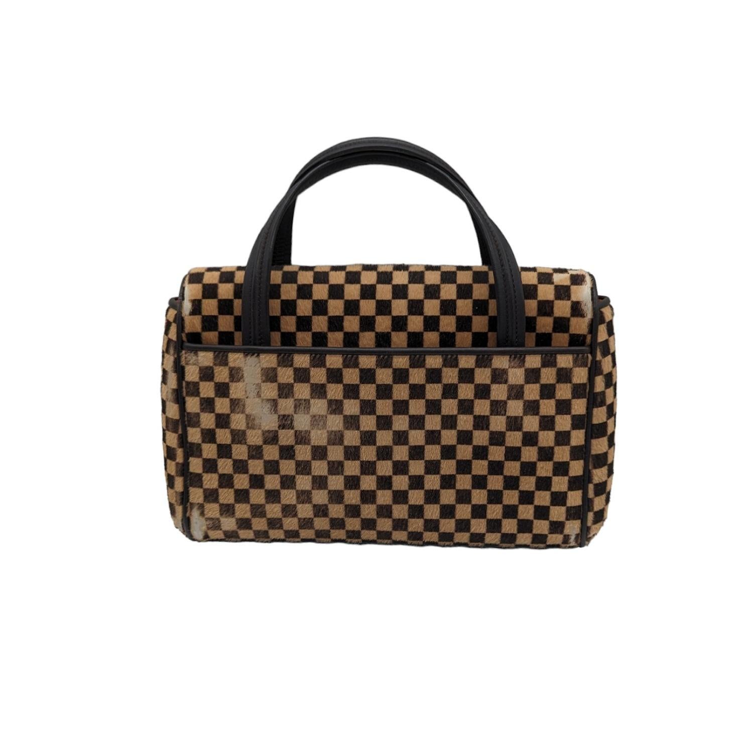 Louis Vuitton Damier Sauvage Lionne Handbag In Fair Condition For Sale In Scottsdale, AZ
