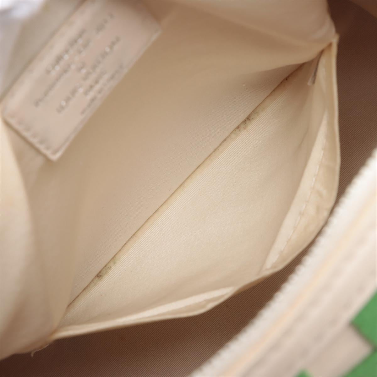 Louis Vuitton Damier Speedy Cube PM Green x White 4