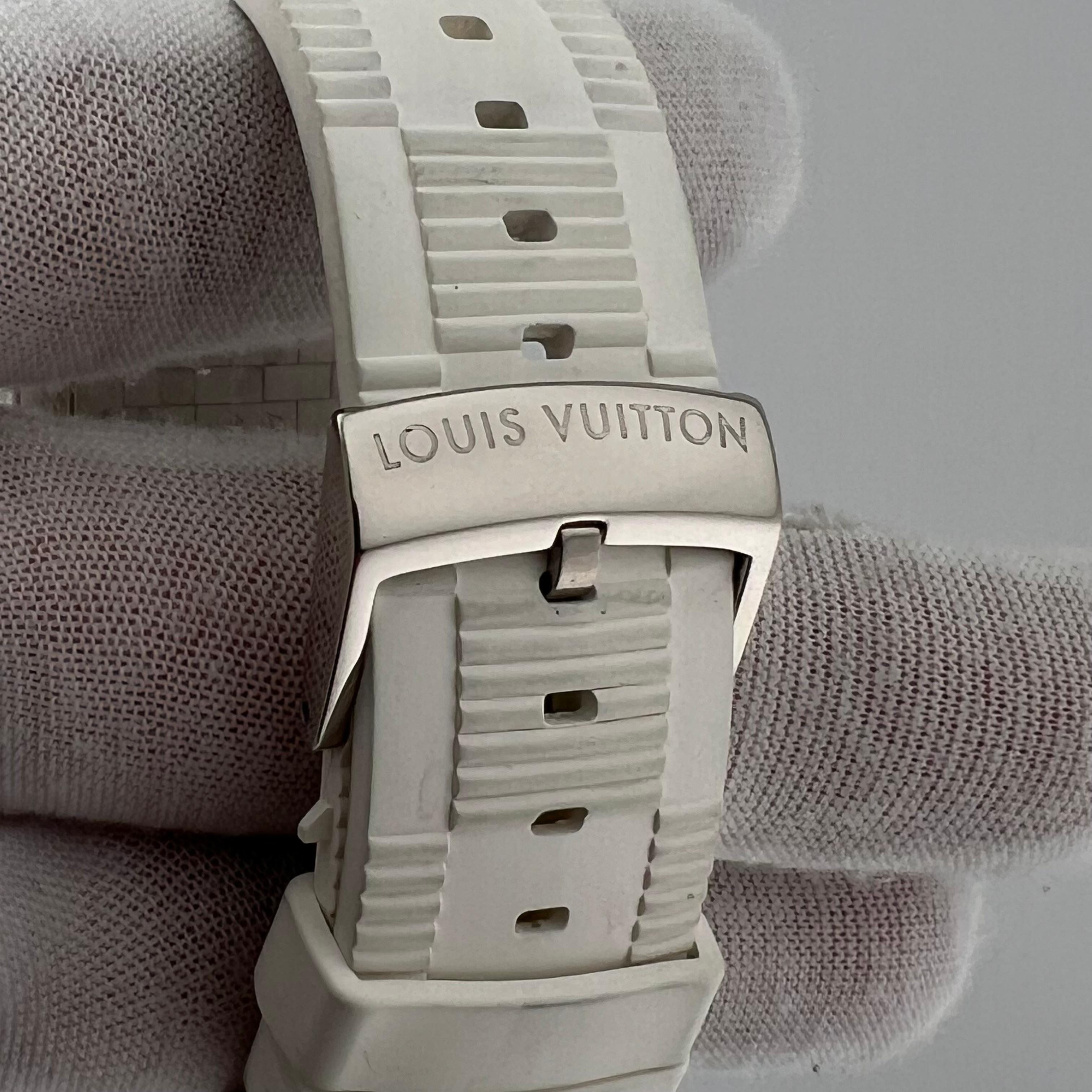 Louis Vuitton Damier Speedy Edición Limitada Q231C 33mm Oro Blanco 18k y Diamantes en venta 11