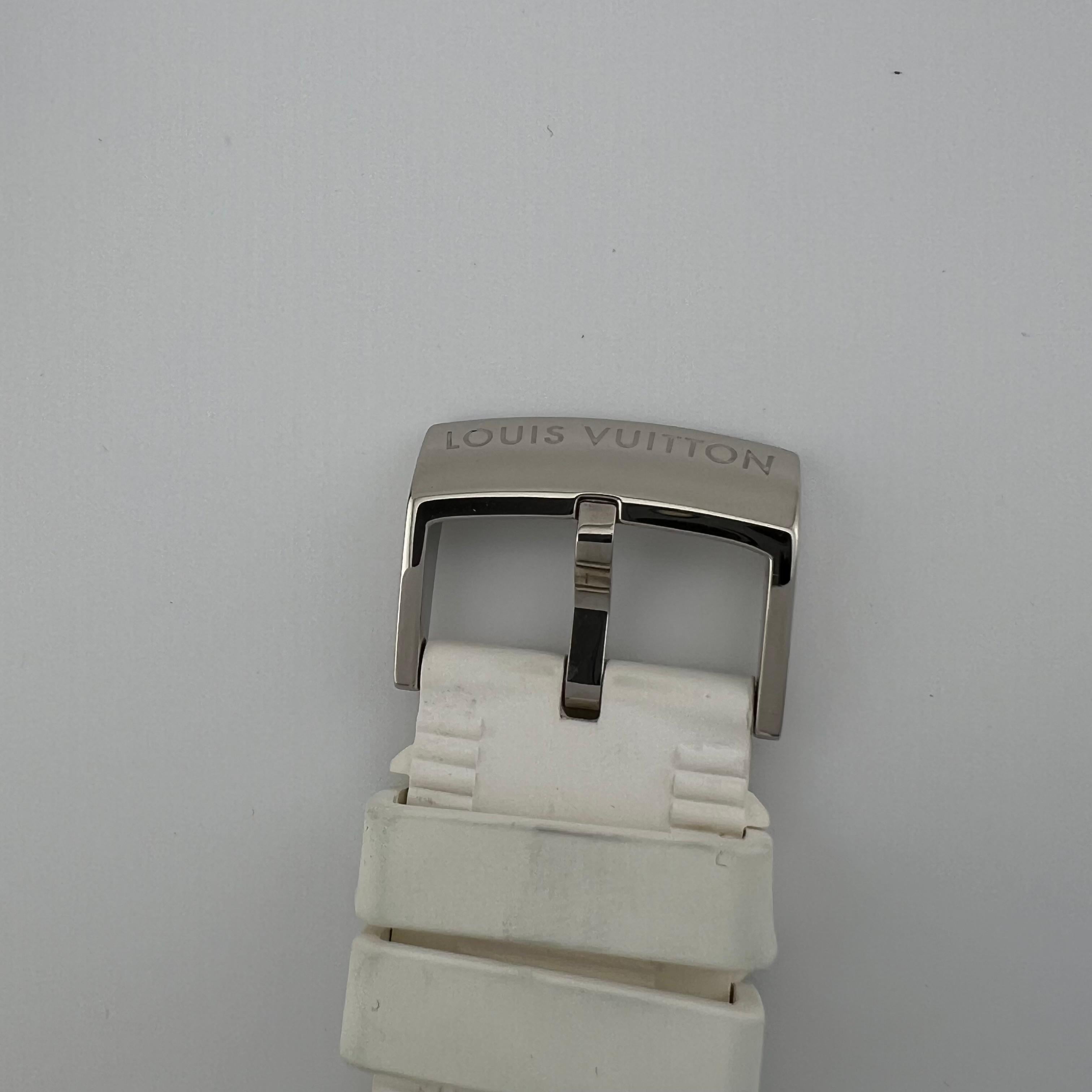 Louis Vuitton Damier Speedy Edición Limitada Q231C 33mm Oro Blanco 18k y Diamantes en venta 16