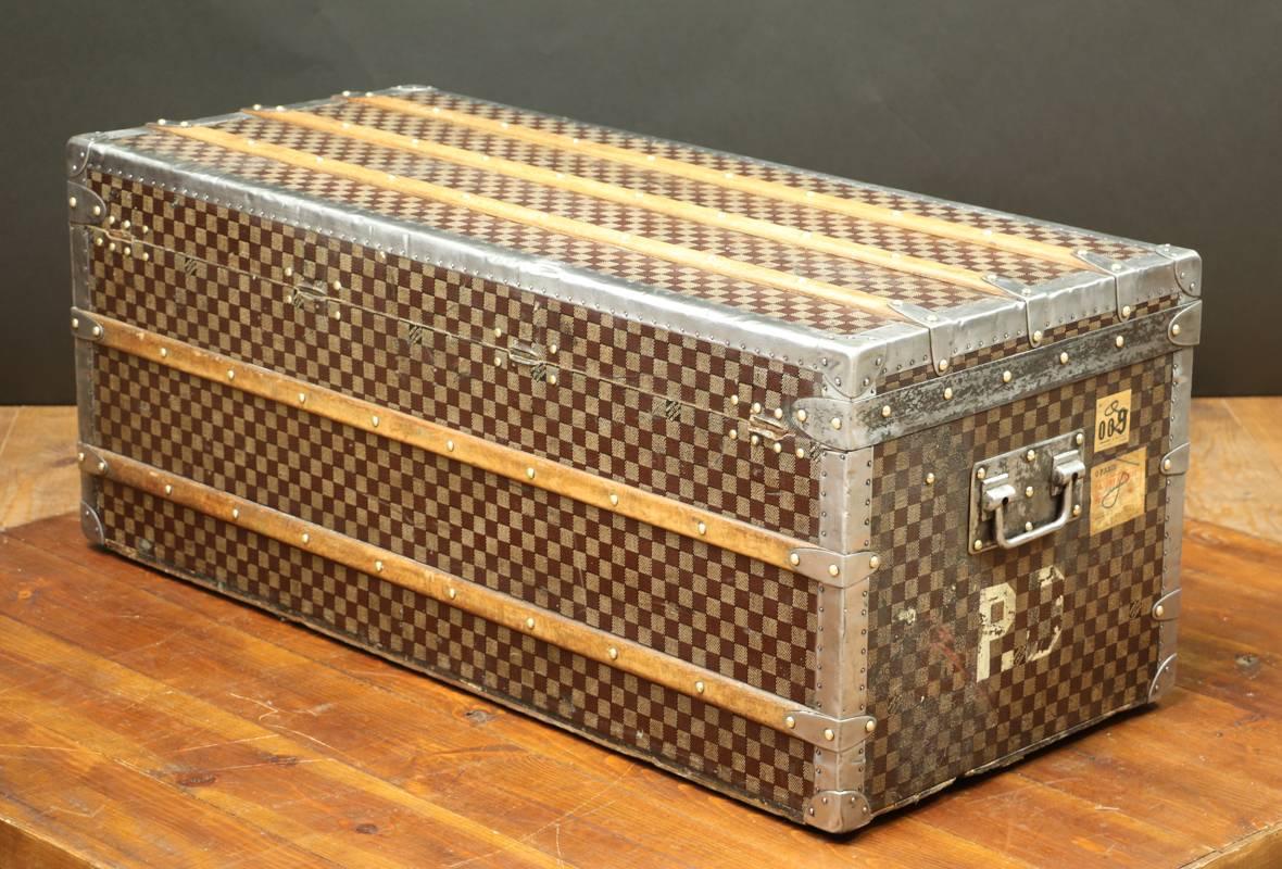 Louis Vuitton Damier Steamer Trunk, 1890s 6