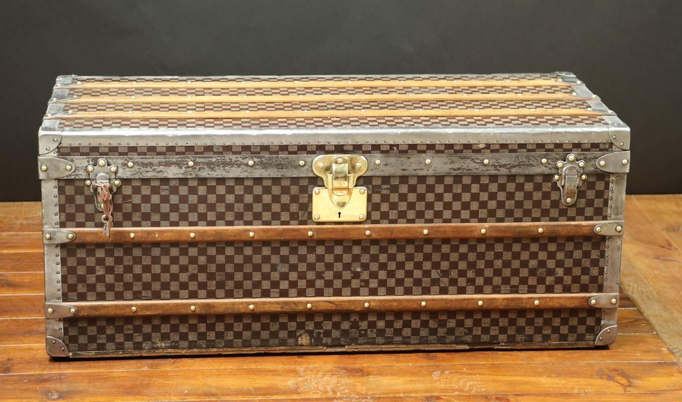 French Louis Vuitton Damier Steamer Trunk, 1890s