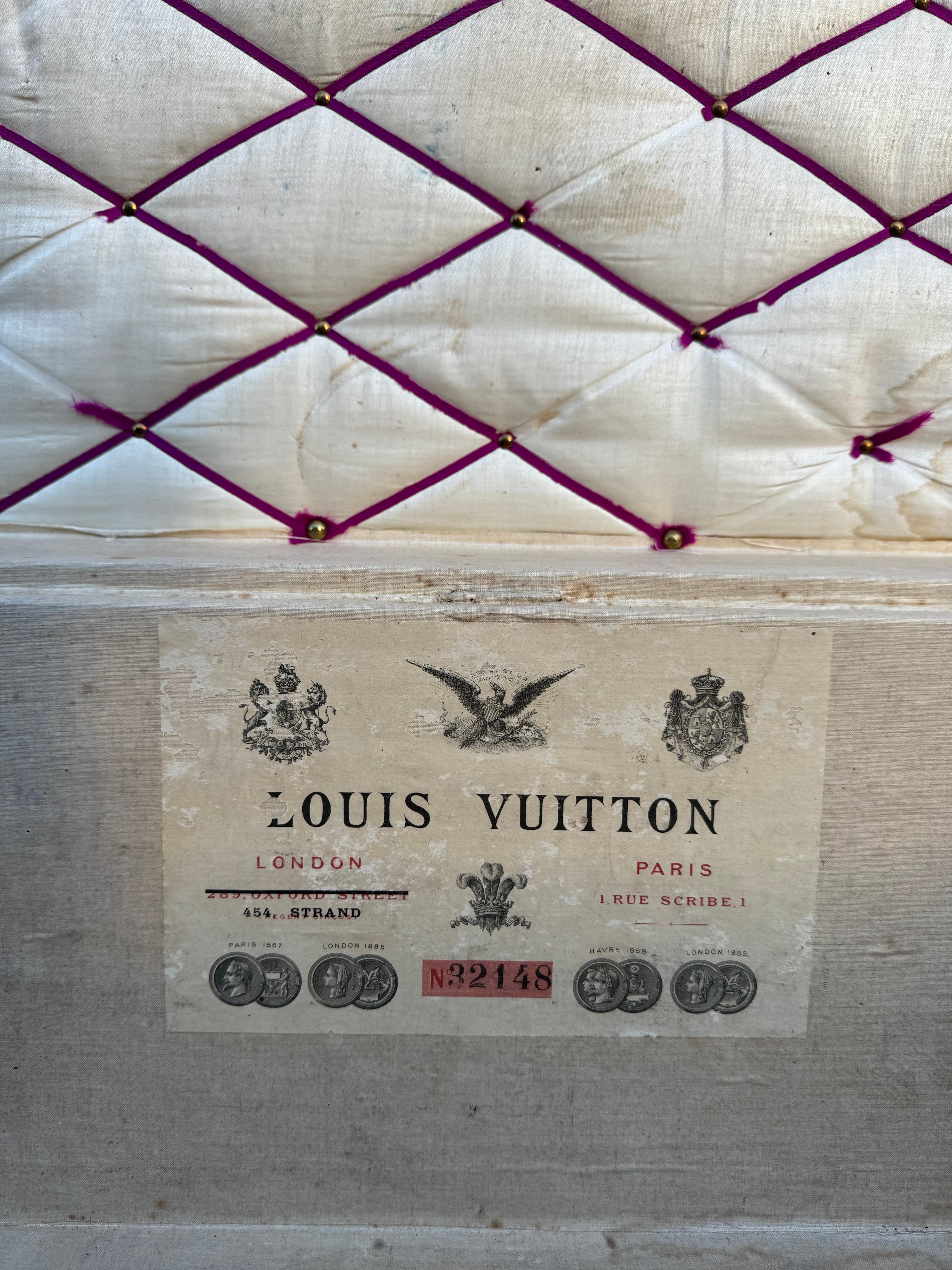 Louis Vuitton Damier Travel Trunk 1889 im Angebot 6