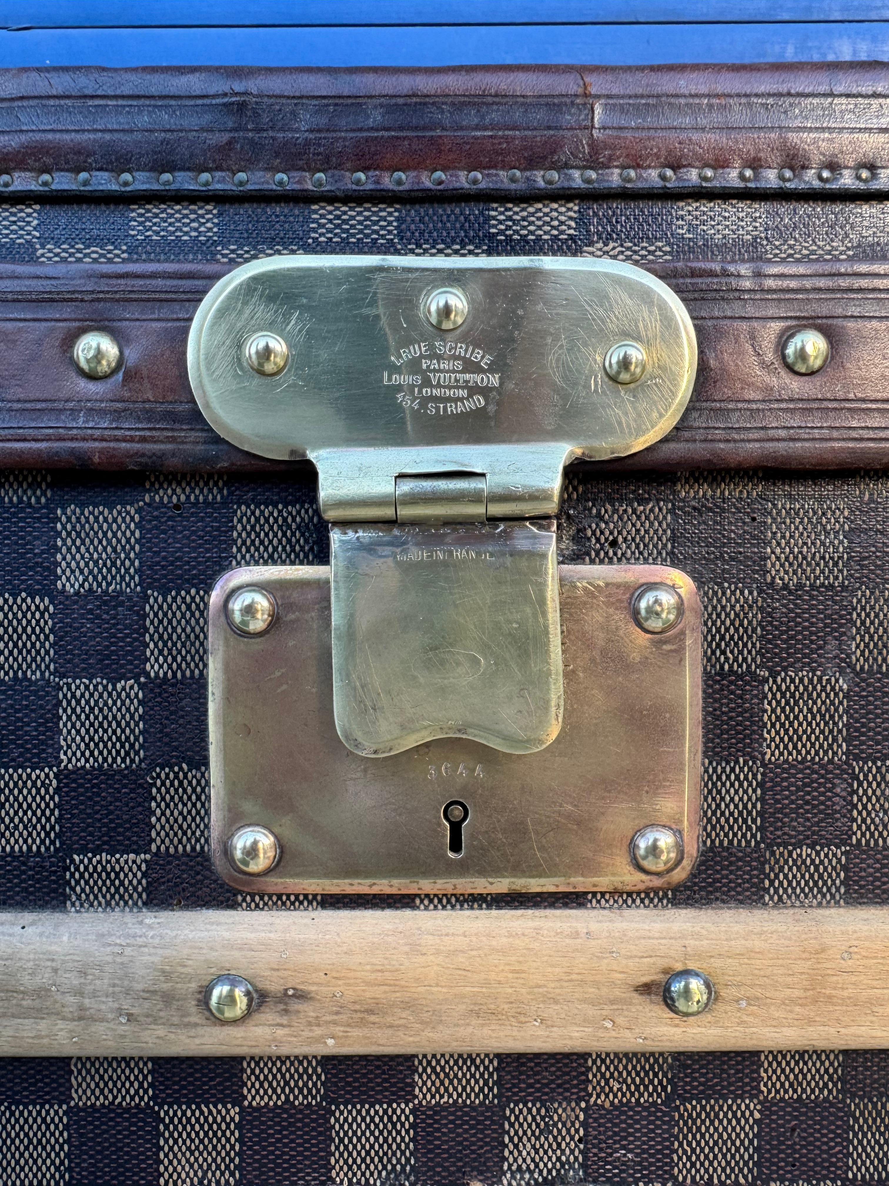 Louis Vuitton Damier Travel Trunk 1889 im Angebot 2