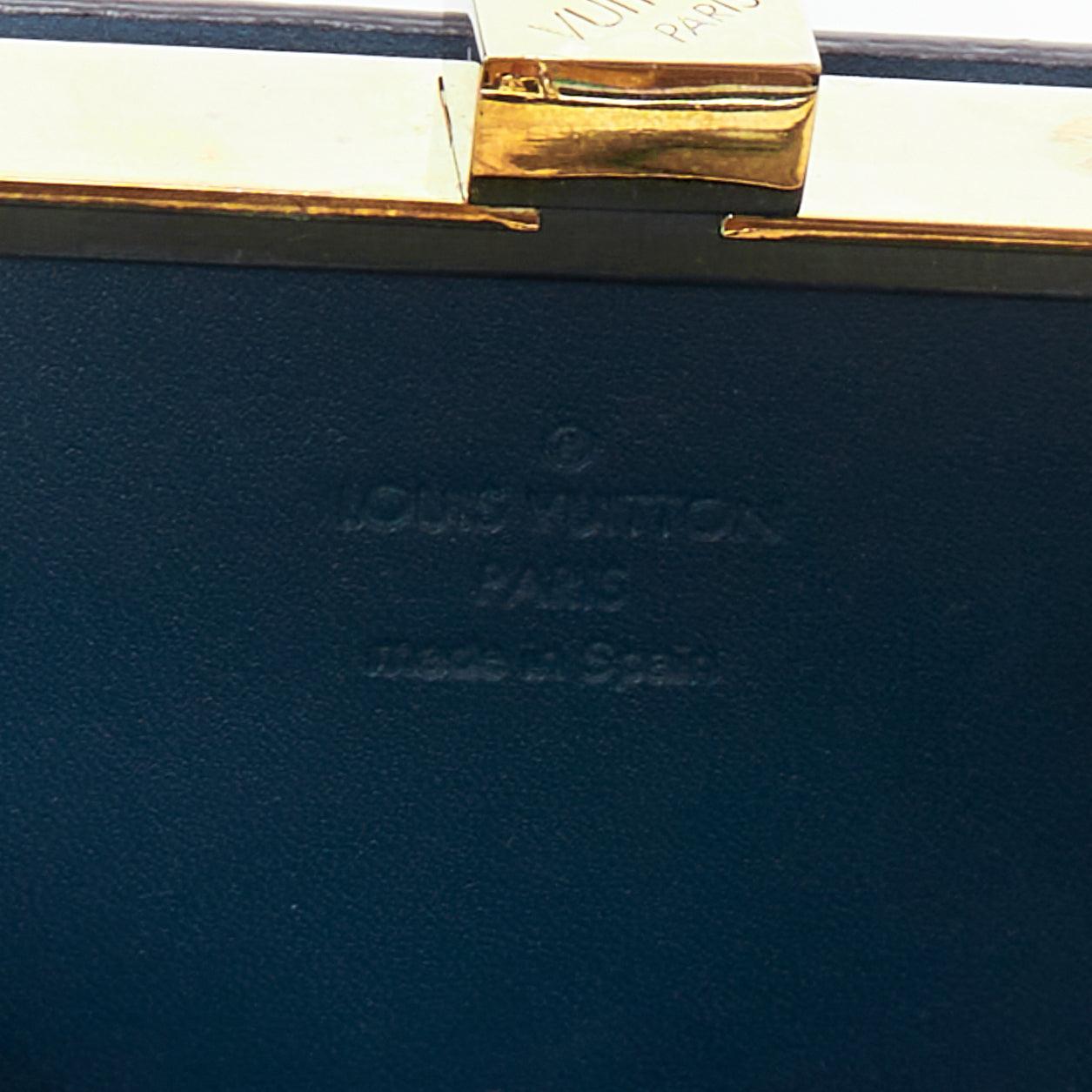 LOUIS VUITTON Damier Vernis Ange PM green patent LV crossbody bag For Sale 4
