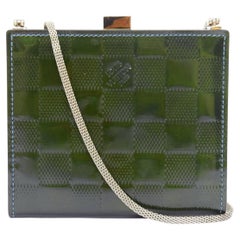 LOUIS VUITTON Damier Vernis Ange PM green patent LV crossbody bag