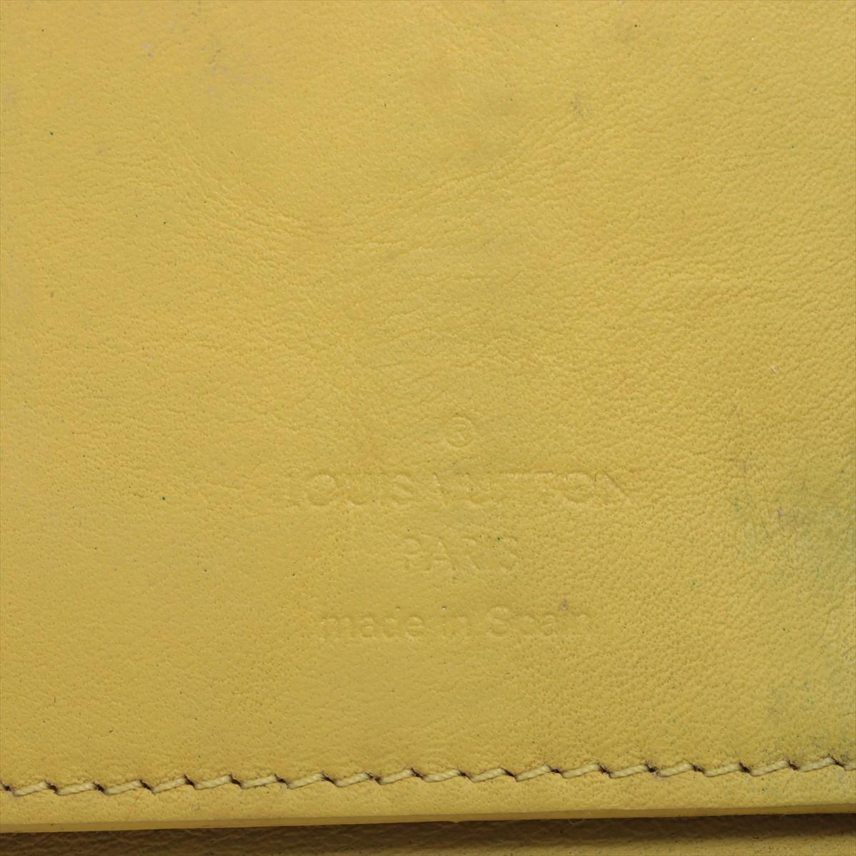 Louis Vuitton Damier Verticals Zippy Wallet Yellow For Sale 4