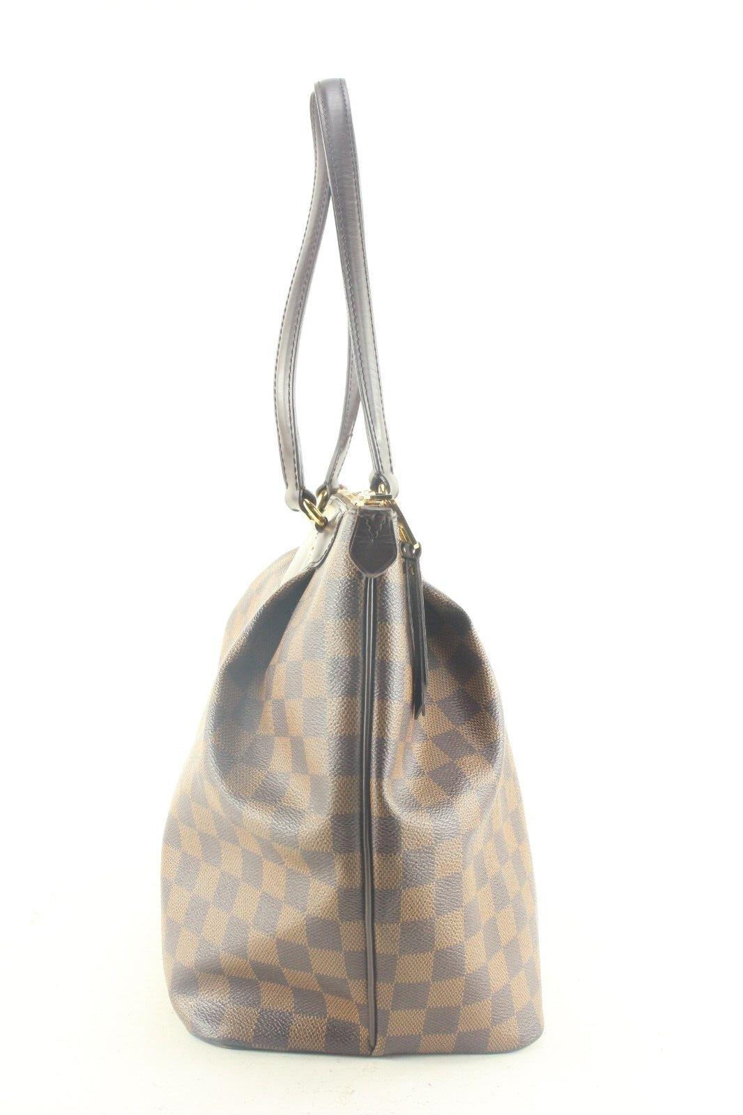 Marrone Louis Vuitton Damiier Ebene Westminster GM Zip Tote Borsa a tracolla 3LV830K in vendita