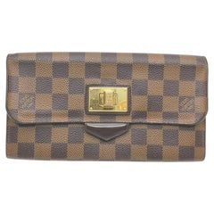 Vintage Louis Vuitton Damir Ebene Portefeuille Roseberry Wallet Long Flap 862350