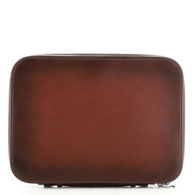 Brown Louis Vuitton Dandy Compact Laptop Sleeve Ombre Calfskin