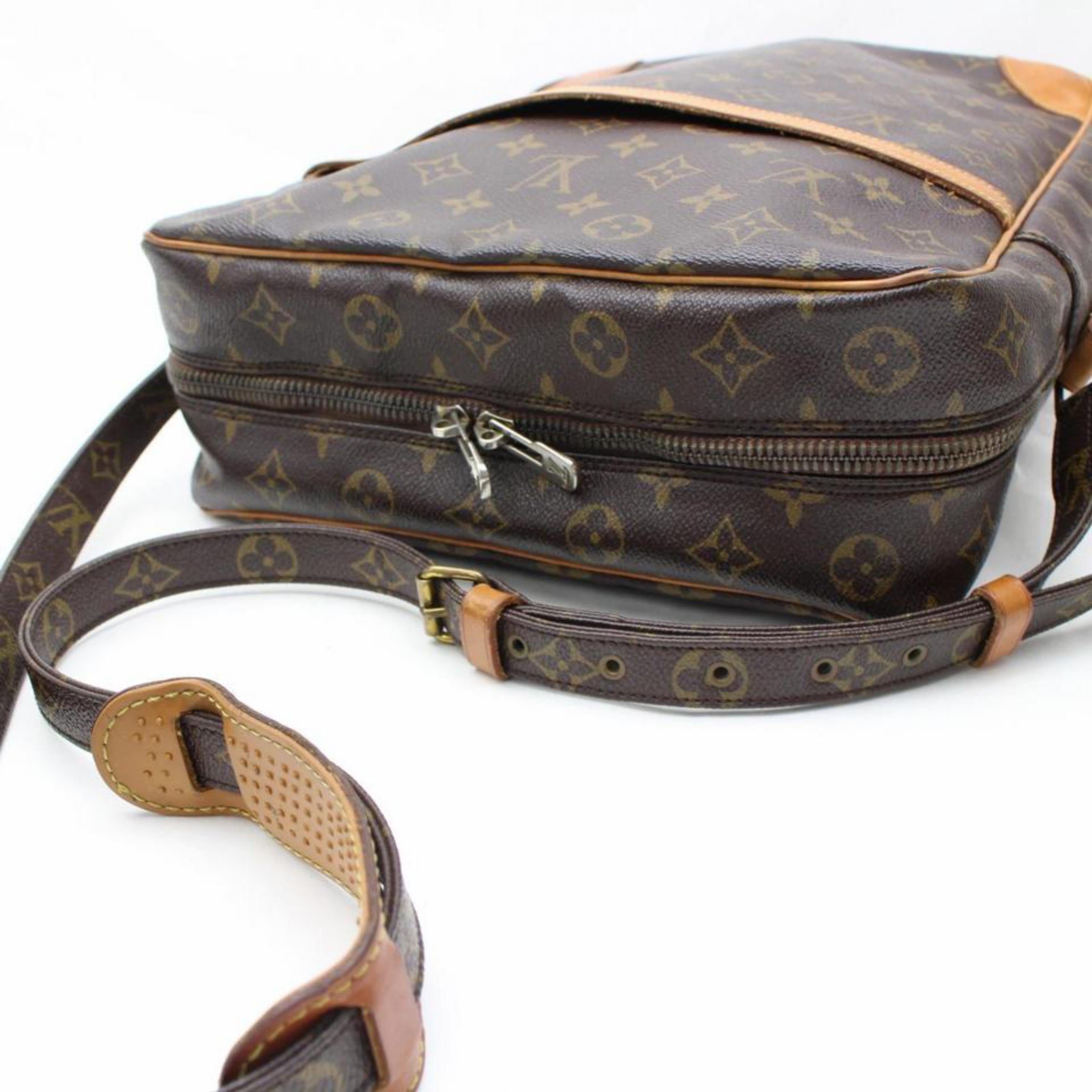 Louis Vuitton Danube Extra Large Gm 866573 Brown Coated Canvas Shoulder Bag For Sale 2