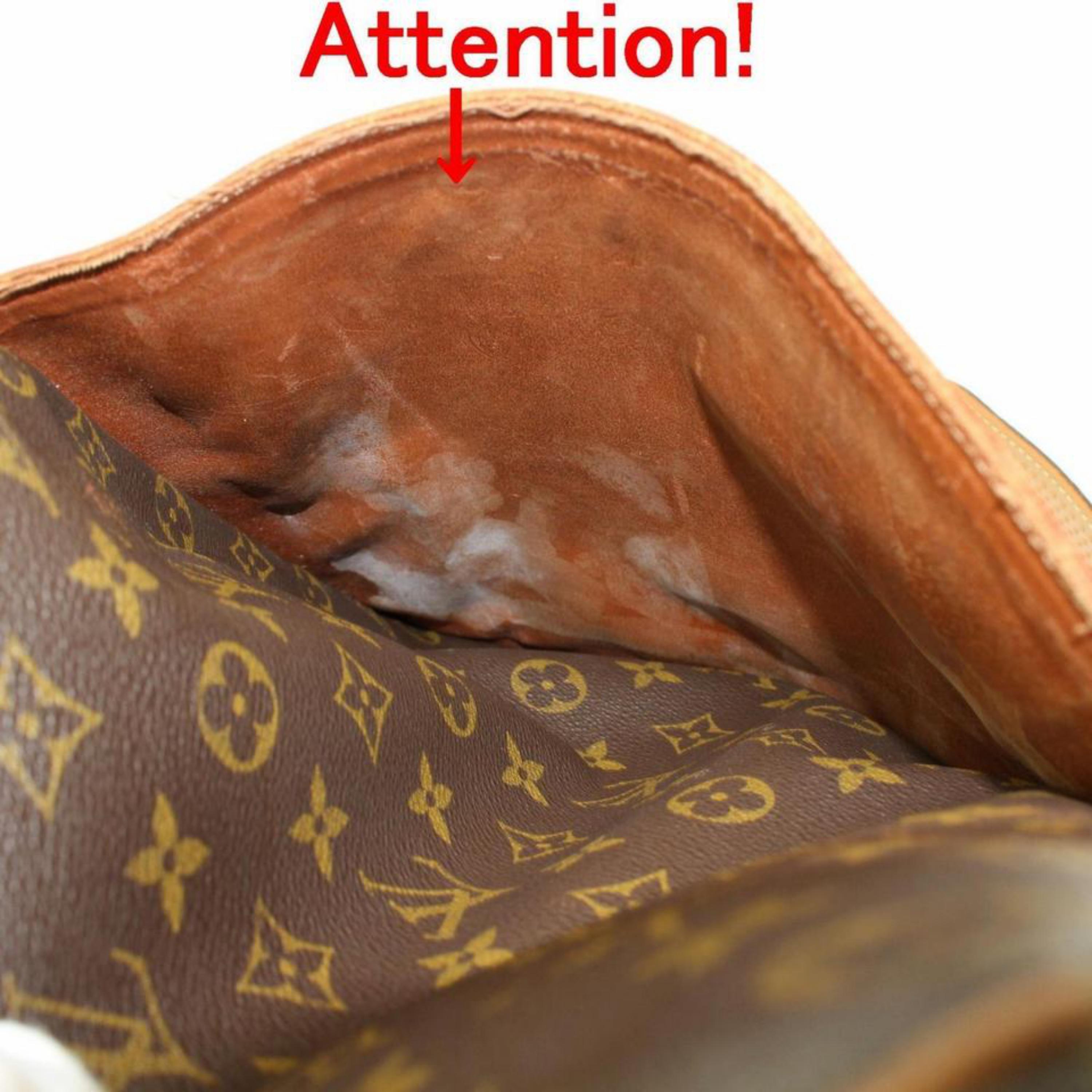 Louis Vuitton Danube Extra Large Gm 866573 Brown Coated Canvas Shoulder Bag For Sale 6