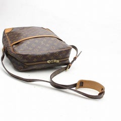 Louis Vuitton Danube Extra Large Gm 866716 Brown Coated Canvas Shoulder Bag