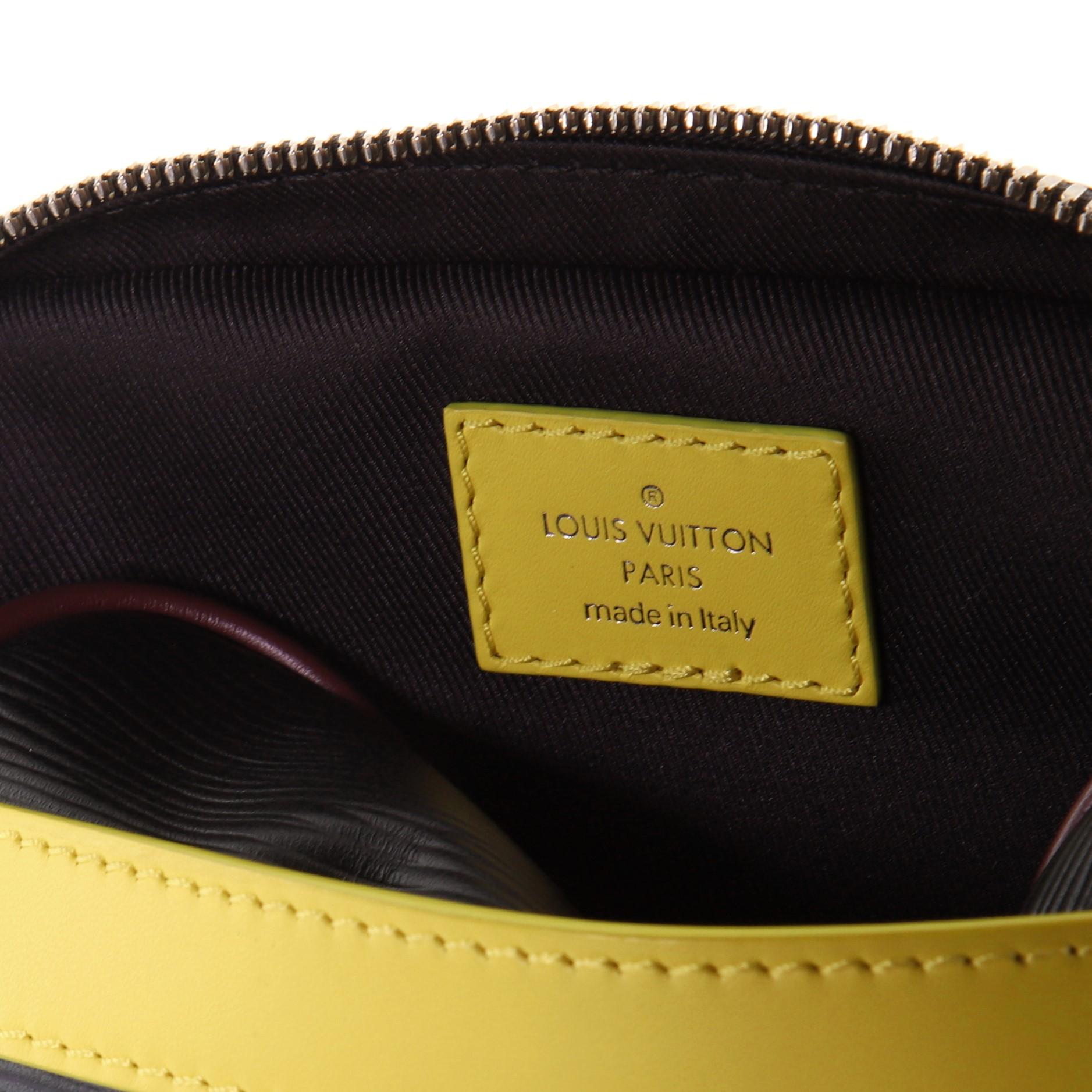 Louis Vuitton Danube Handbag Epi Leather and Damier Graphite Slim 1