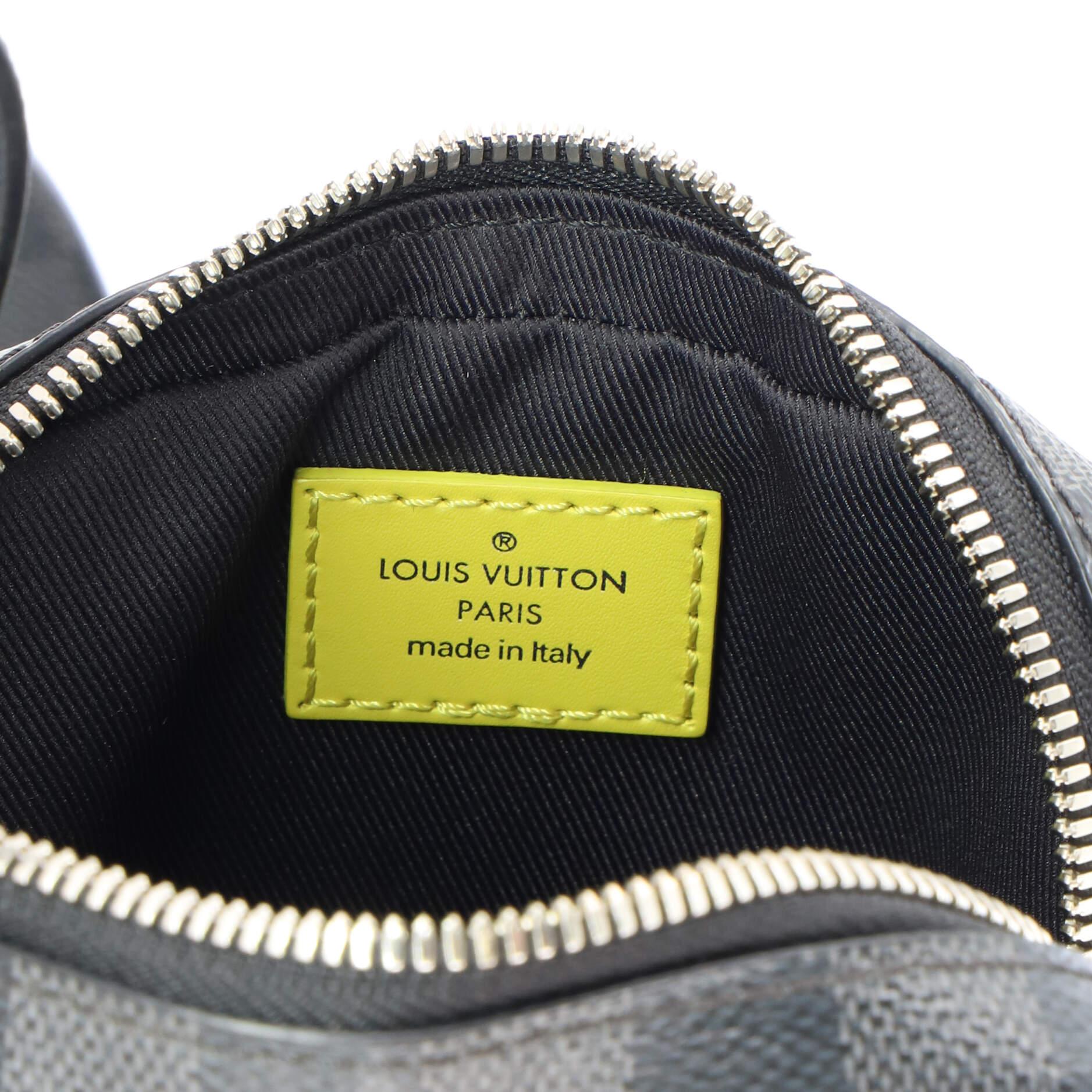 Louis Vuitton Danube Handbag Epi Leather and Damier Graphite Slim 2
