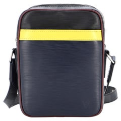 Louis Vuitton Danube Handbag Epi Leather and Damier Graphite Slim