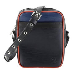 Louis Vuitton Danube Handbag Epi Leather and Damier Graphite Slim