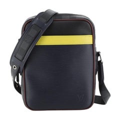 Louis Vuitton Danube Handbag Epi Leather and Damier Graphite Slim