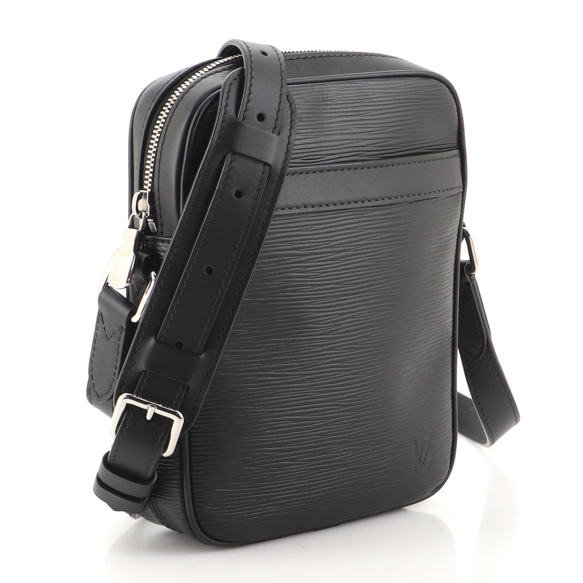 Black Louis Vuitton Danube Handbag Epi Leather Slim