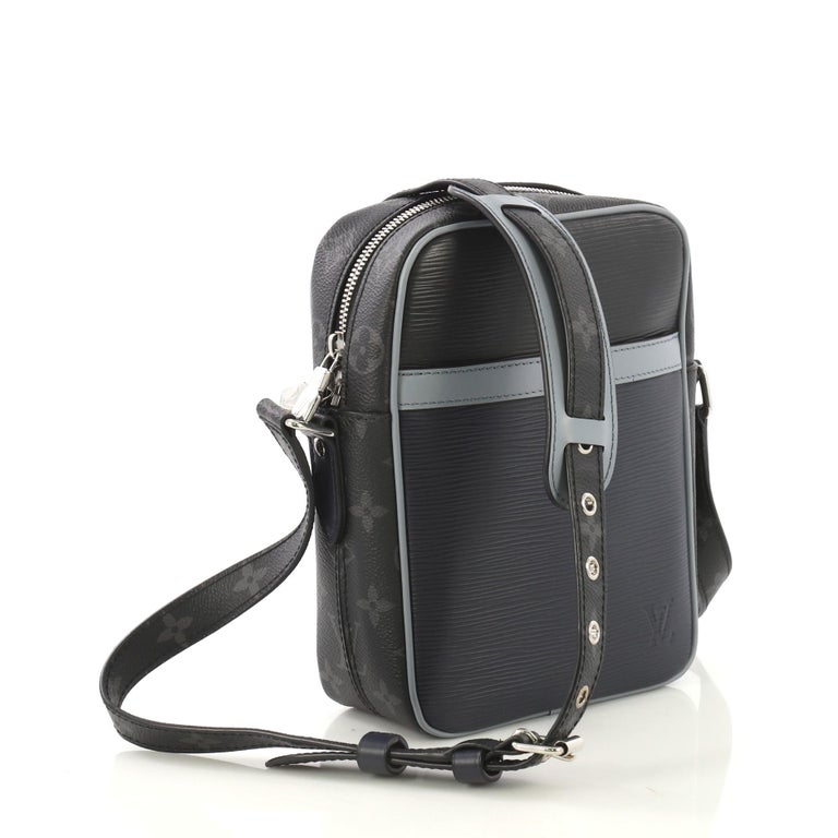 Louis Vuitton Danube Handbag Epi Leather With Monogram Canvas Slim For Sale at 1stdibs