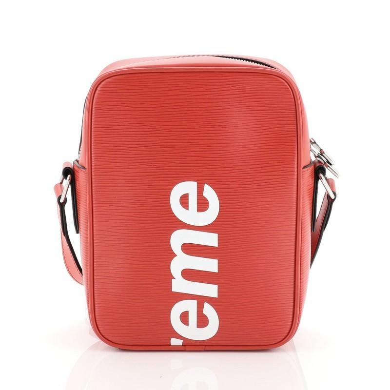Pink Louis Vuitton Danube Handbag Limited Edition Supreme Epi Leather PM