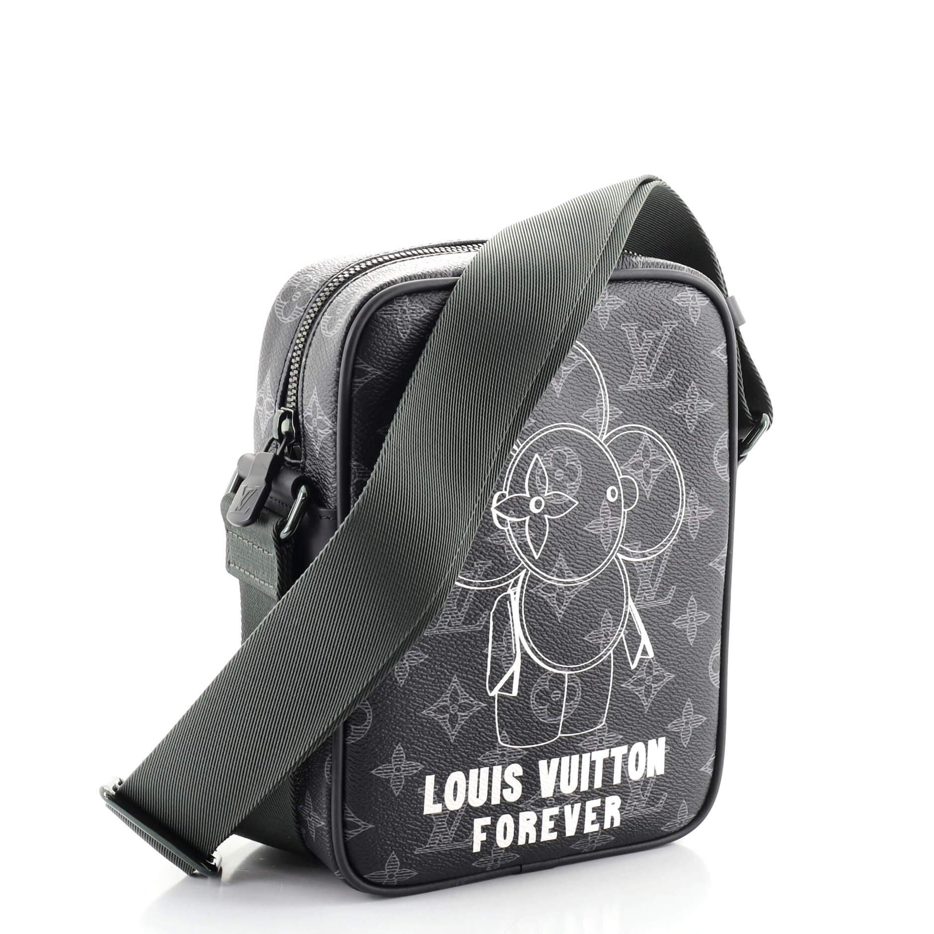 Black Louis Vuitton Danube Handbag Limited Edition Vivienne Monogram Eclipse PM