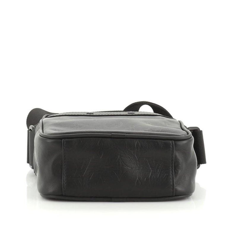 Black Louis Vuitton Monogram Shadow Danube PM Crossbody Bag