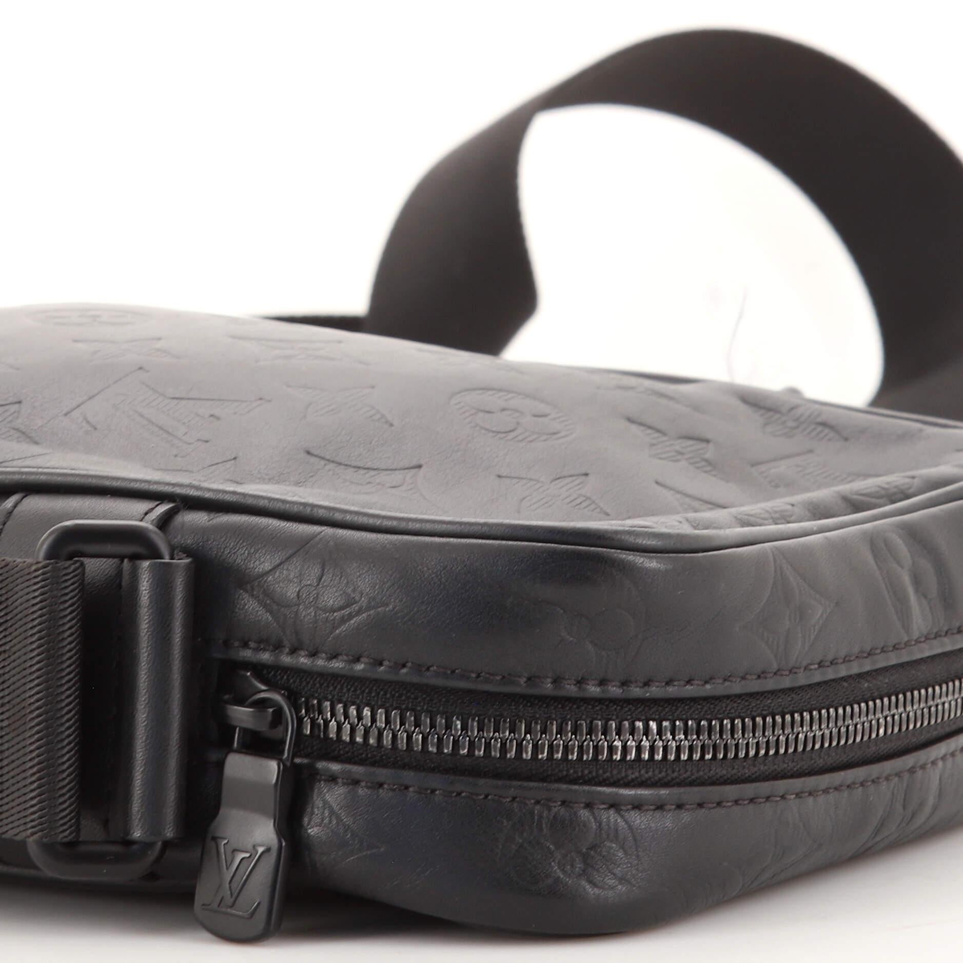 Louis Vuitton Danube Handbag Monogram Shadow Leather PM 3