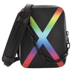 Louis Vuitton Danube Messenger Bag Rainbow Taiga Leather