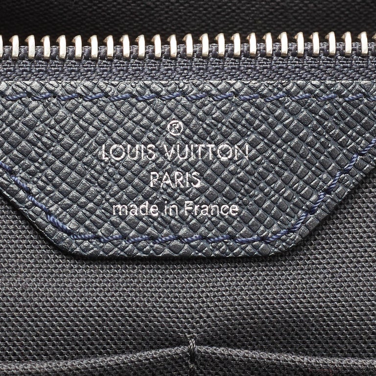 Louis Vuitton Dark Blue Taiga Leather Vassili GM Bag Louis Vuitton