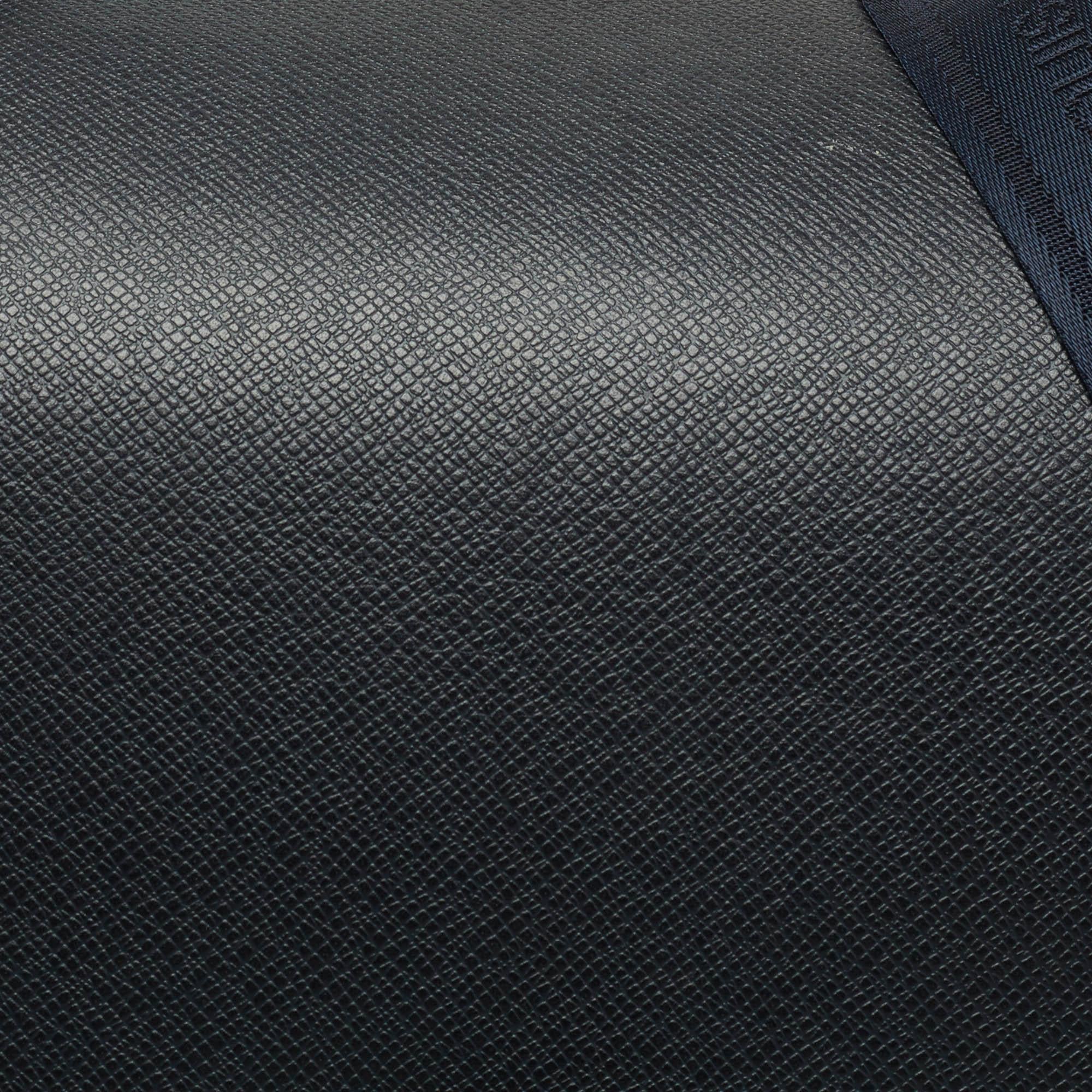 Louis Vuitton Dark Blue Taiga Leather Vassili GM Bag 5