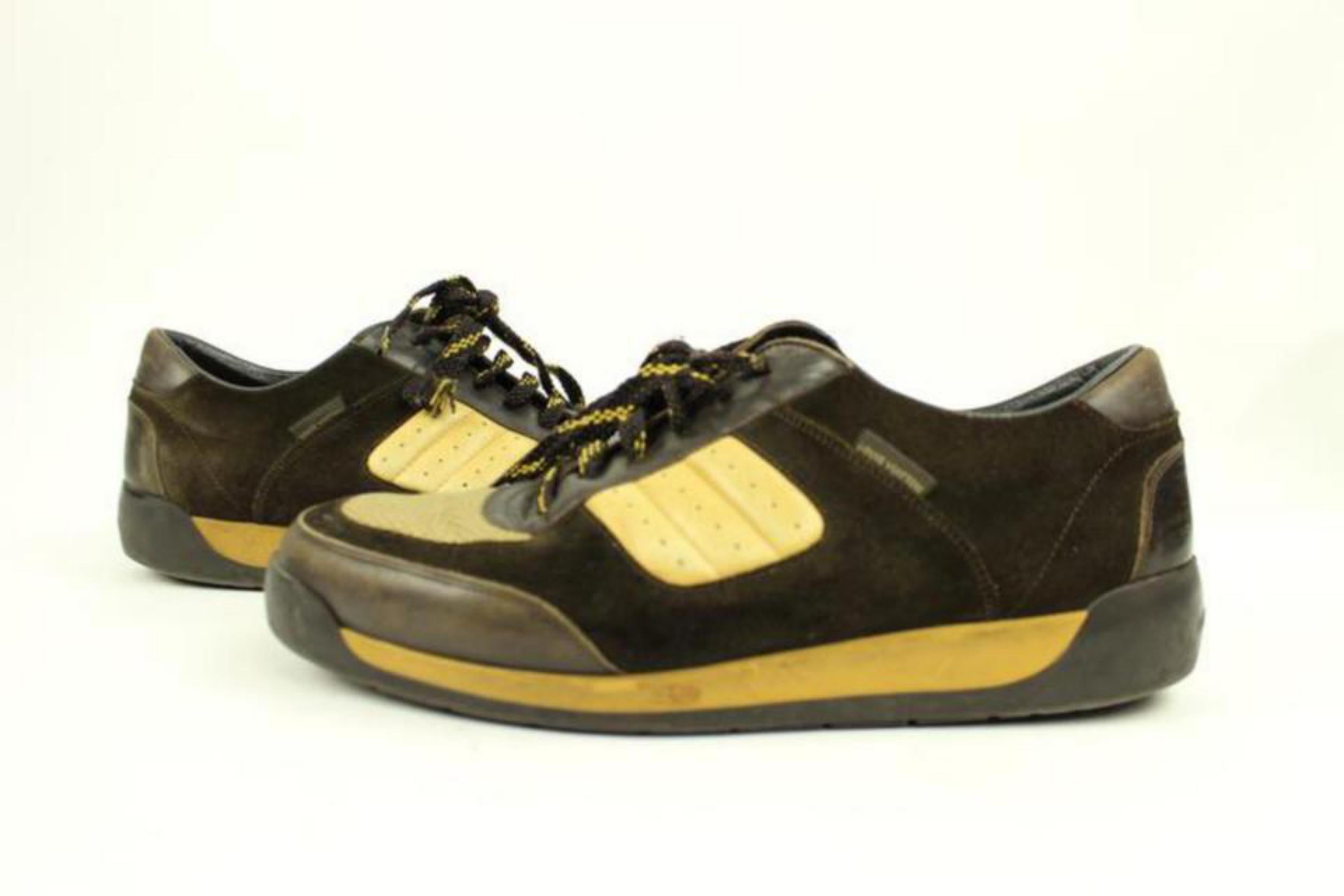 Louis Vuitton Dark Brown/ Beige Sneakers 
