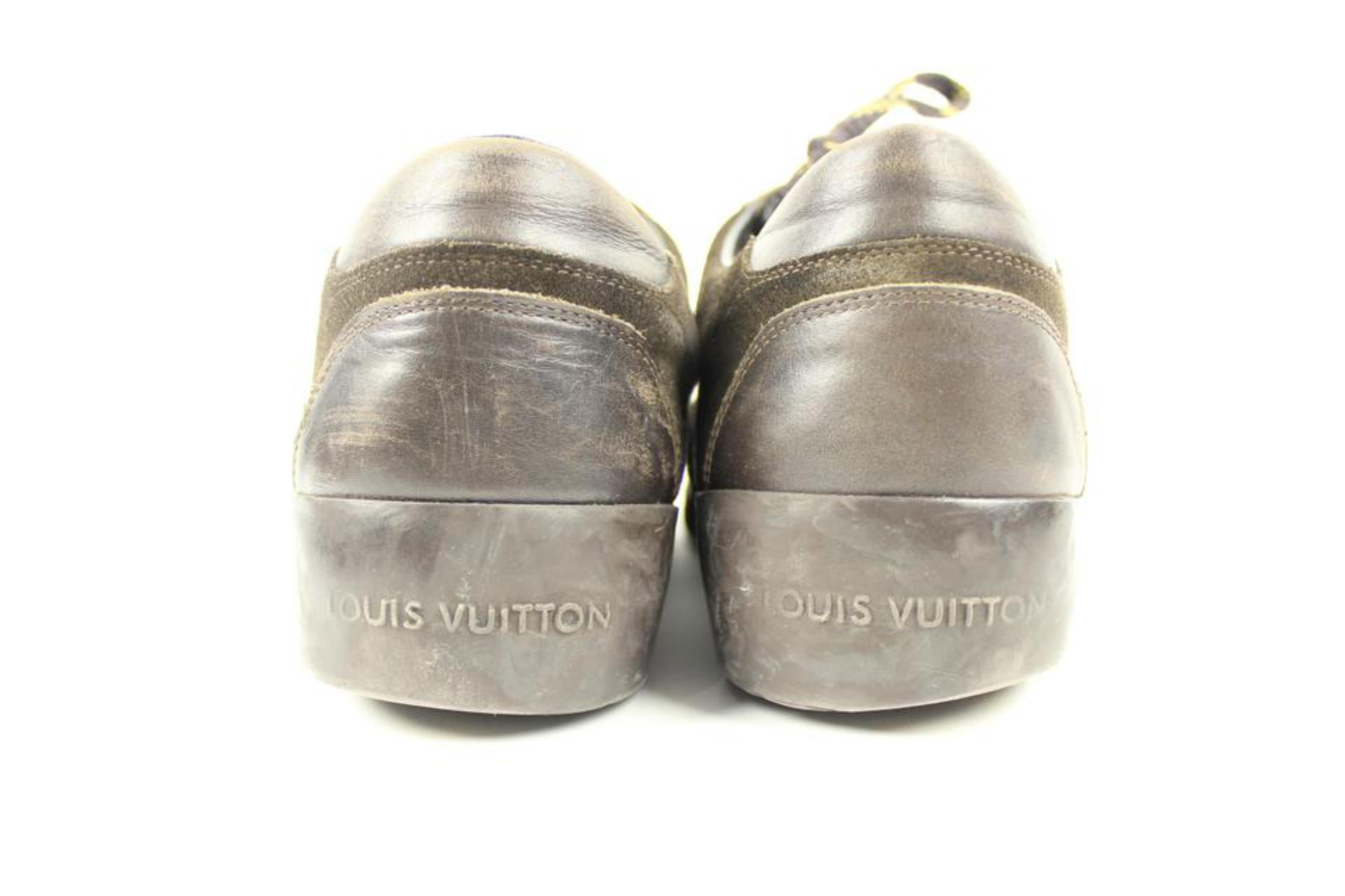Women's Louis Vuitton Dark Brown/ Beige Sneakers 