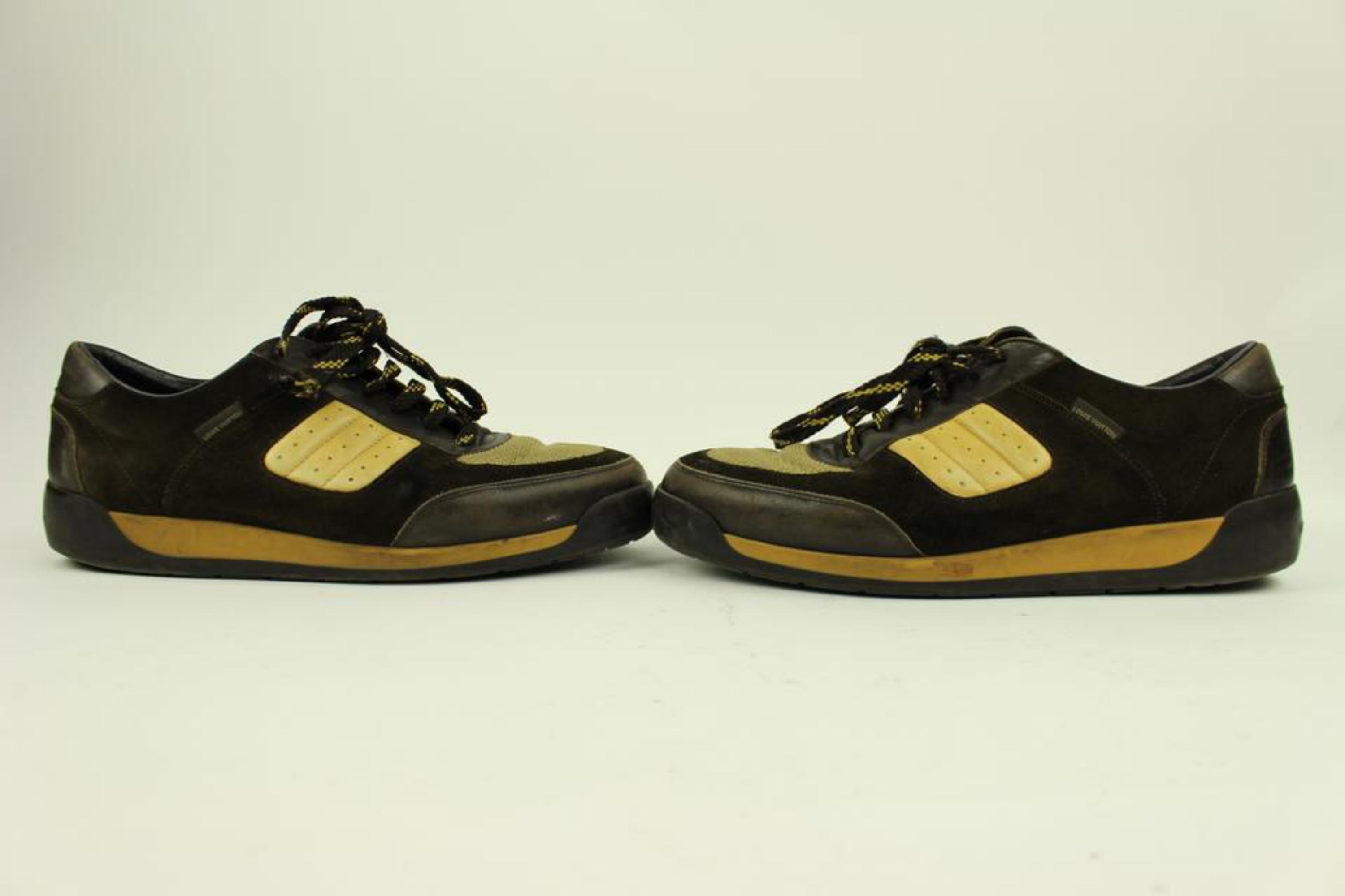 Louis Vuitton Dark Brown/ Beige Sneakers 