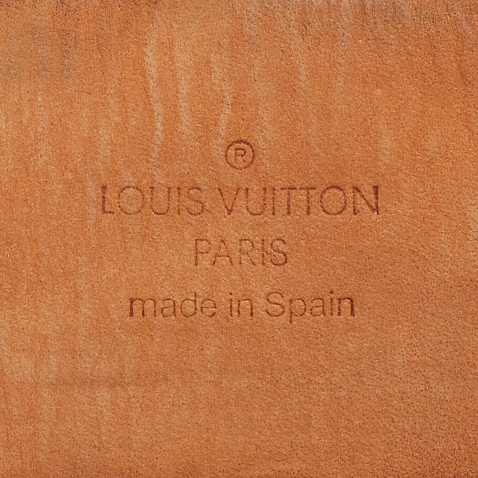 Men's Louis Vuitton Dark Brown Leather Inventeur Belt 90CM For Sale