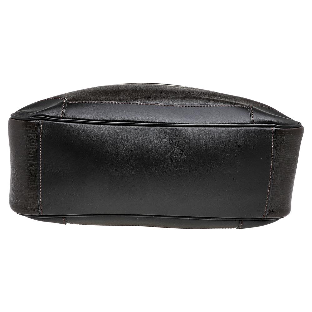 Louis Vuitton Dark Brown Leather Messenger Bag 7