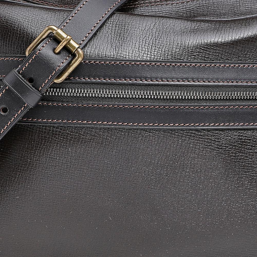 Men's Louis Vuitton Dark Brown Leather Messenger Bag