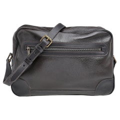 Louis Vuitton Dark Brown Leather Messenger Bag