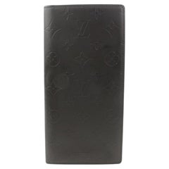 Louis Vuitton Dark Brown Monogram Glace Long Bifold Organizer Wallet 68lv225s