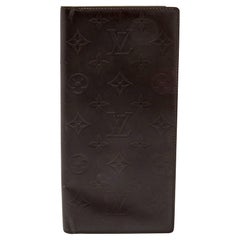 Louis Vuitton Dark Brown Monogram Matte Leather Bifold Wallet Organizer
